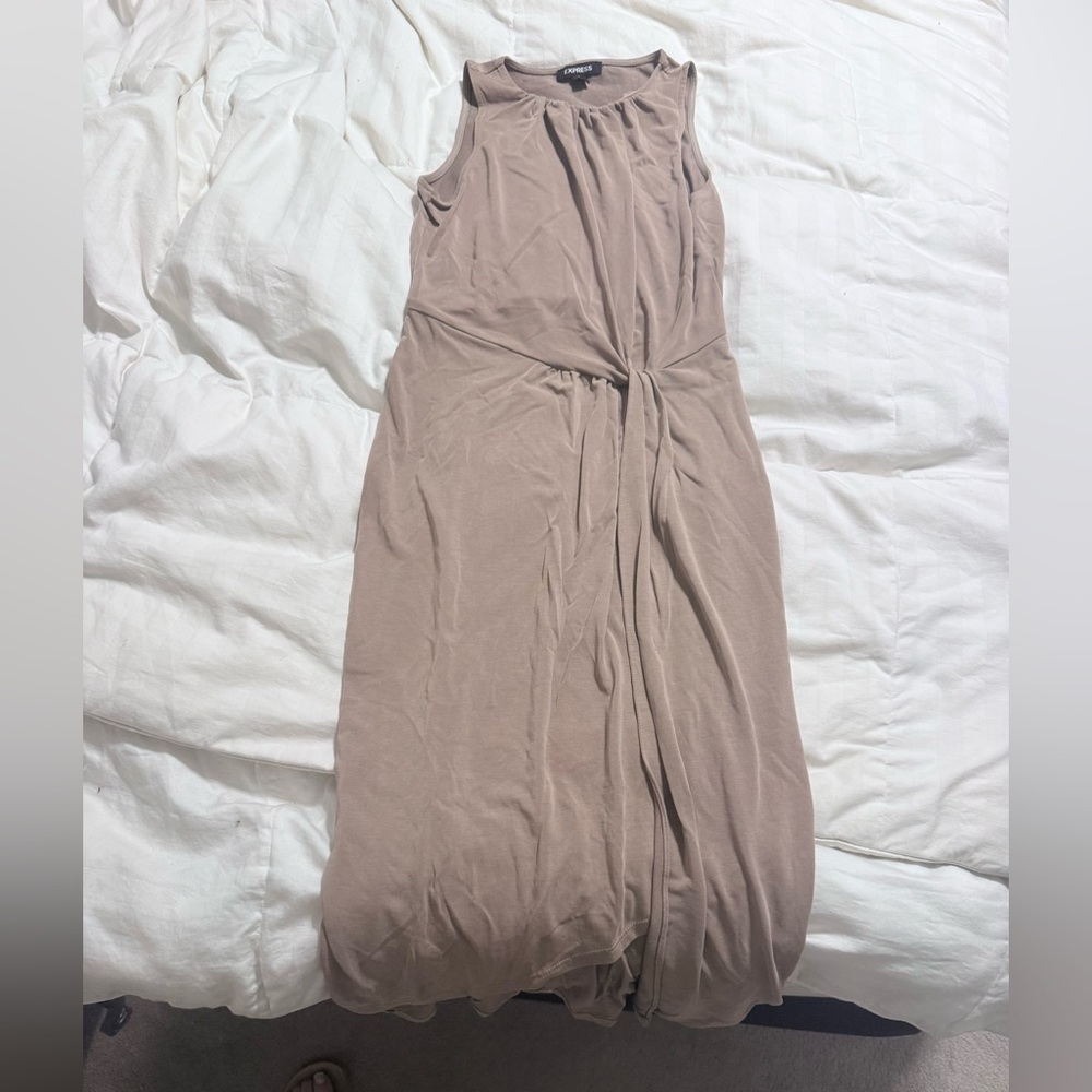 Express Taupe Midi Dress